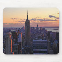 NYC Skyline kurz vor Sonnenuntergang Mousepads