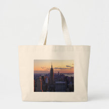 NYC Skyline kurz vor Sonnenuntergang Einkaufstasche