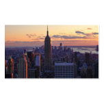 NYC Skyline kurz vor Sonnenuntergang Visitenkartenvorlagen