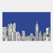 NYC Tinten-Königsblau Sticker
