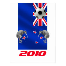 NZ 2010 alle Weiß-Fußballgeschenke Postkarten