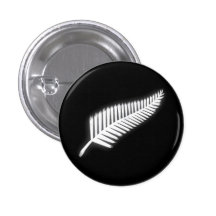 NZ silberner Farn-nationales Emblem-patriotischer  Anstecknadelbuttons