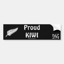NZ silberner Farn-nationales Emblem-patriotisches  Auto Aufkleber