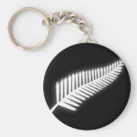 NZ silberner Farn-nationales Emblem patriotisches  Schlüsselbänder