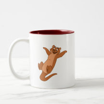 O ist für Otter Tee Haferl