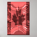 O KANADA - künstlerisches Ahornblatt künstlerisch Plakatdrucke