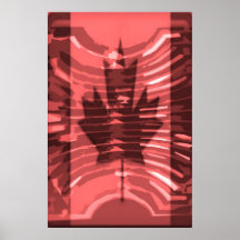 O KANADA - künstlerisches Ahornblatt künstlerisch Plakatdrucke