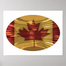 O KANADA - künstlerisches Ahornblatt Plakate