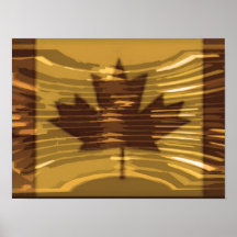 O KANADA - künstlerisches Ahornblatt Plakate