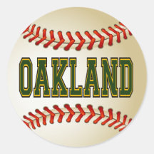 OAKLAND-BASEBALL AUFKLEBER