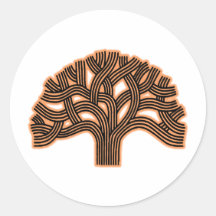Oakland-Baum-Orangen-Dunst Stickers