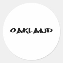 Oakland-Graffiti Aufkleber