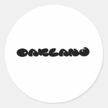 Oakland-Graffiti Stickers