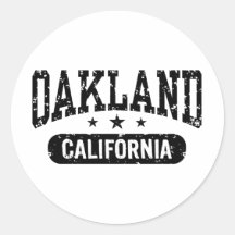 Oakland Runde Sticker
