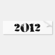 OBAMA 2012 BEUNRUHIGT AUTO STICKER