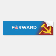 Obama 2012 (Parodie) Vorwärts in Sozialismus Auto Aufkleber