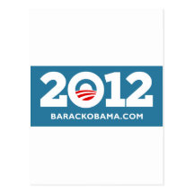 Obama 2012 postkarte