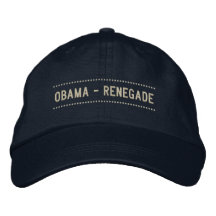 Obama - Abtrünniger - gestickter Hut Bestickte Baseballcaps