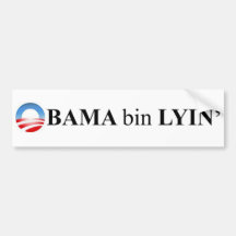 Obama-Behälter lyin Autoaufkleber