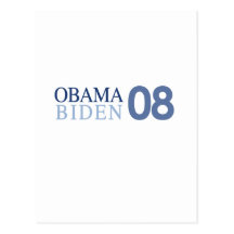 Obama Biden '08 Postkarte
