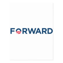 Obama Biden 2012 vorwärts (dunkelblau) Postkarten