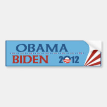 Obama - Biden Autoaufkleber 2012