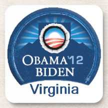 Obama Biden VIRGINIA Getränk Untersetzer