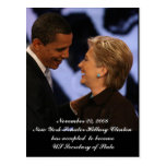Obama- - Clinton-Einweihungs-Andenken Postkarte