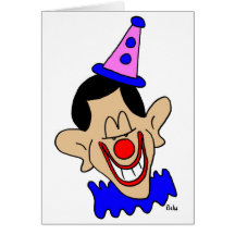Obama-Clown Grußkarten