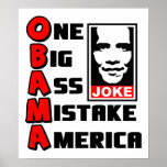 OBAMA: Ein großer Fehler Plakatdrucke