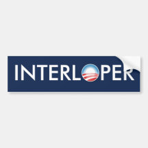 Obama-Eindringling Autosticker