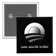 Obama eine Weltordnung Anstecknadelbutton