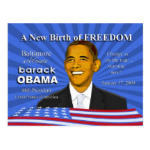 Obama-Einweihungs-Baltimore-Ereignis-Postkarte