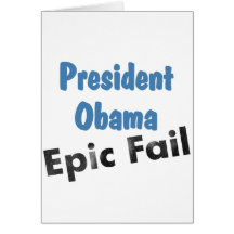 Obama-Epos versagen Grußkarten