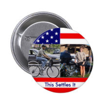 Obama-Fahrrad Palin Motorcyle Anstecknadelbuttons