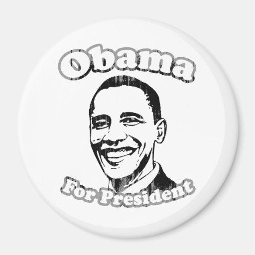 OBAMA FÜR PRÄSIDENTEN 2012 Vintage.png Magnete