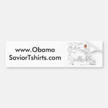 Obama geht auf Wasser-Autoaufkleber