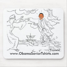 Obama geht auf WasserMausunterlage Mauspads