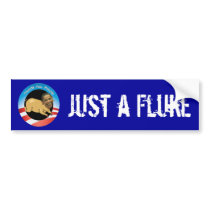 Obama gerade ein Plattfisch! autoaufkleber