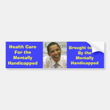 Obama, Gesundheit CareFor das geistlich - behinder Autosticker
