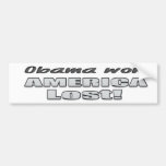 Obama gewann, Amerika verlor! Auto Aufkleber