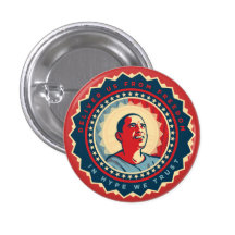Obama Gott-König Button