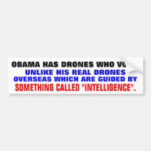 Obama hat Drohnen, die wählen Auto Sticker