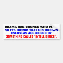 Obama hat Drohnen, die wählen Auto Sticker