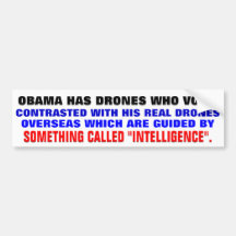 Obama hat Drohnen, die wählen Auto Sticker