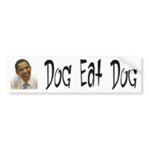 Obama-Hund essen HundeAutoaufkleber autoaufkleber