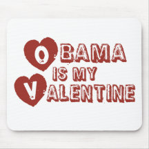 Obama ist mein Valentinsgruß Mauspads