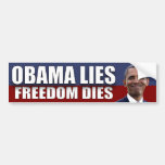 Obama-Lügen - Freiheits-Würfel Autoaufkleber