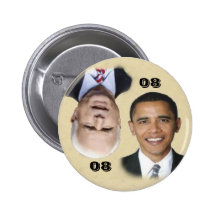 Obama/McCain 08/80 Knopf Anstecknadel