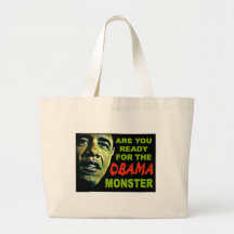 OBAMA-MONSTER LEINENTASCHE